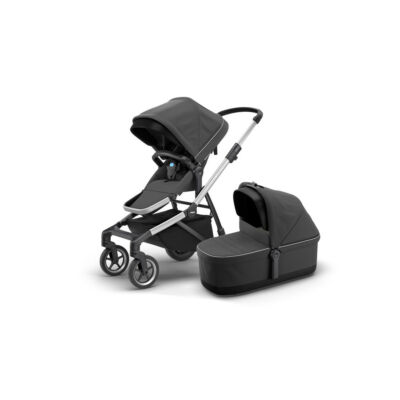 THULE Sleek + Bassinet Shadow Grey / Aluminium